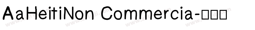 AaHeitiNon Commercia字体转换